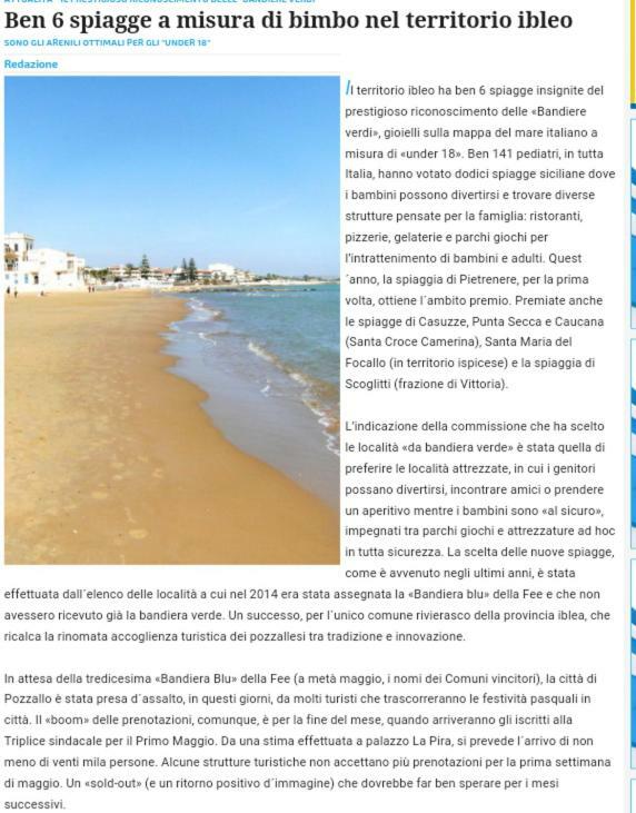 A Pozzallo Vicino Al Mare Villa Exteriör bild